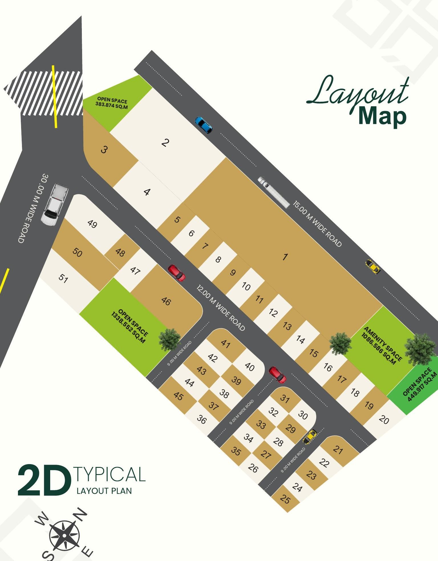Prospera Saraswati — Layout plan — developer brochure