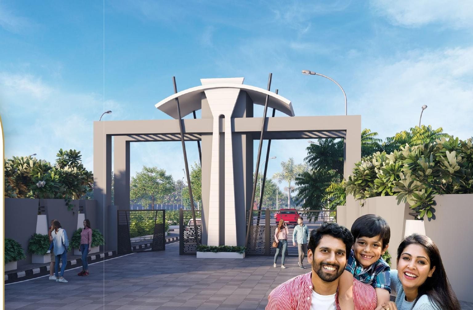 Metrocity Greens — Entrance gate — artist's impression